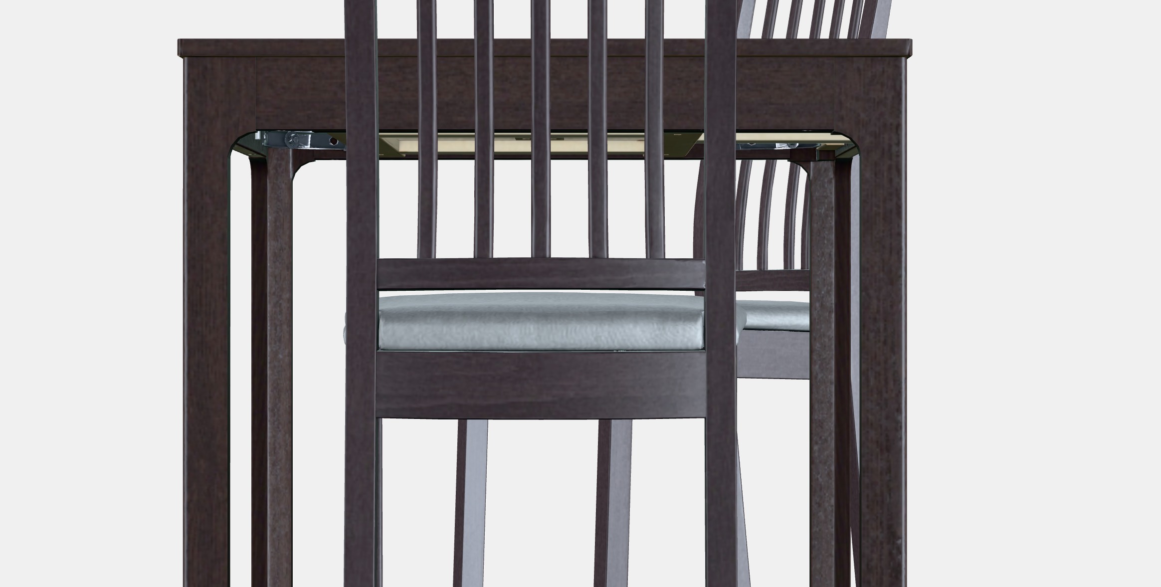 EKEDALEN - EKEDALEN Table and 2 chairs 1 Low-poly 3D model_15