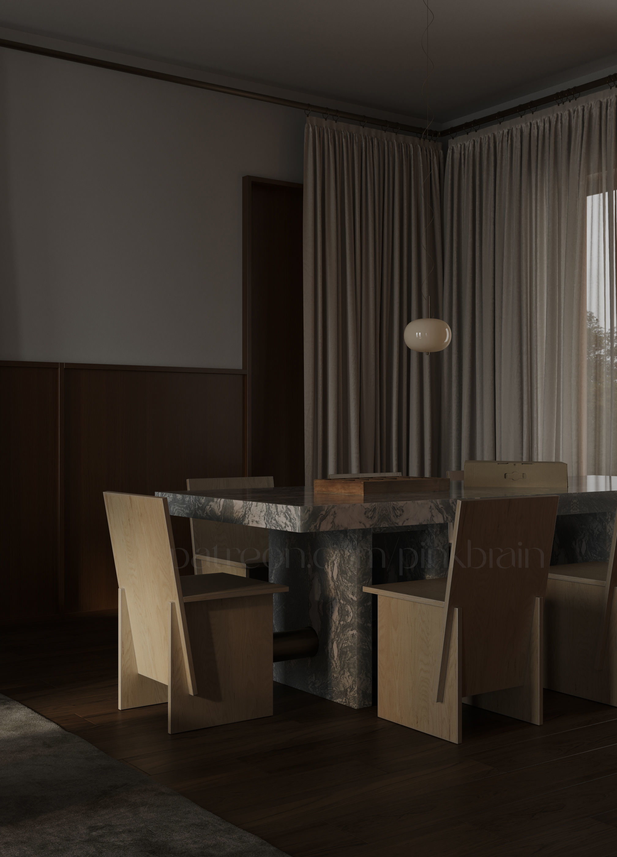 Modern livingroom 03 3D model_1