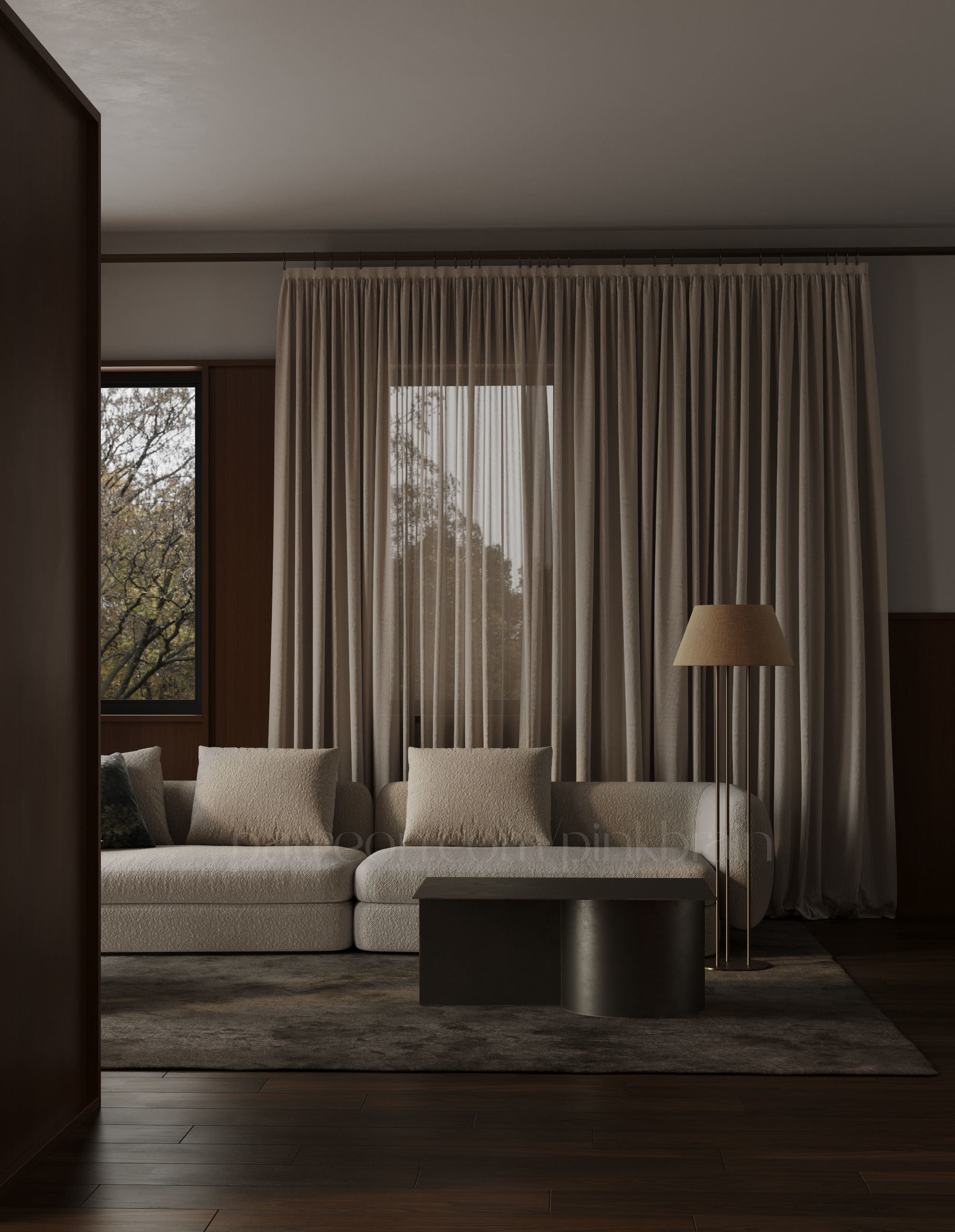 Modern livingroom 03 3D model_3