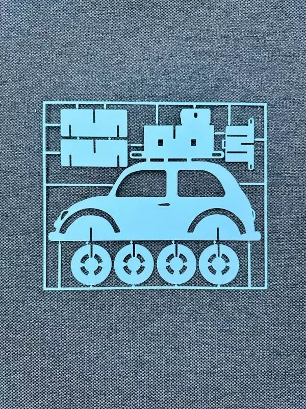 Car PUZZLE assembly mini kit 3D print model_0