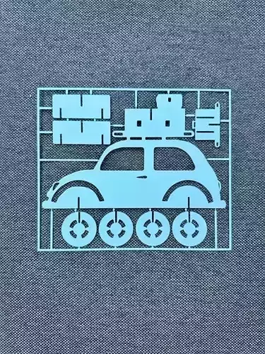 Car PUZZLE assembly mini kit 3D print model