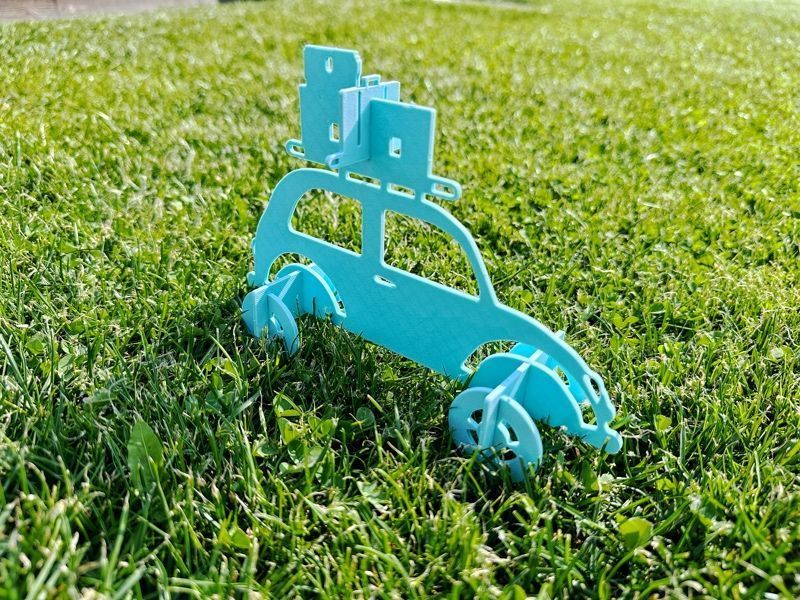 Car PUZZLE assembly mini kit 3D print model_1
