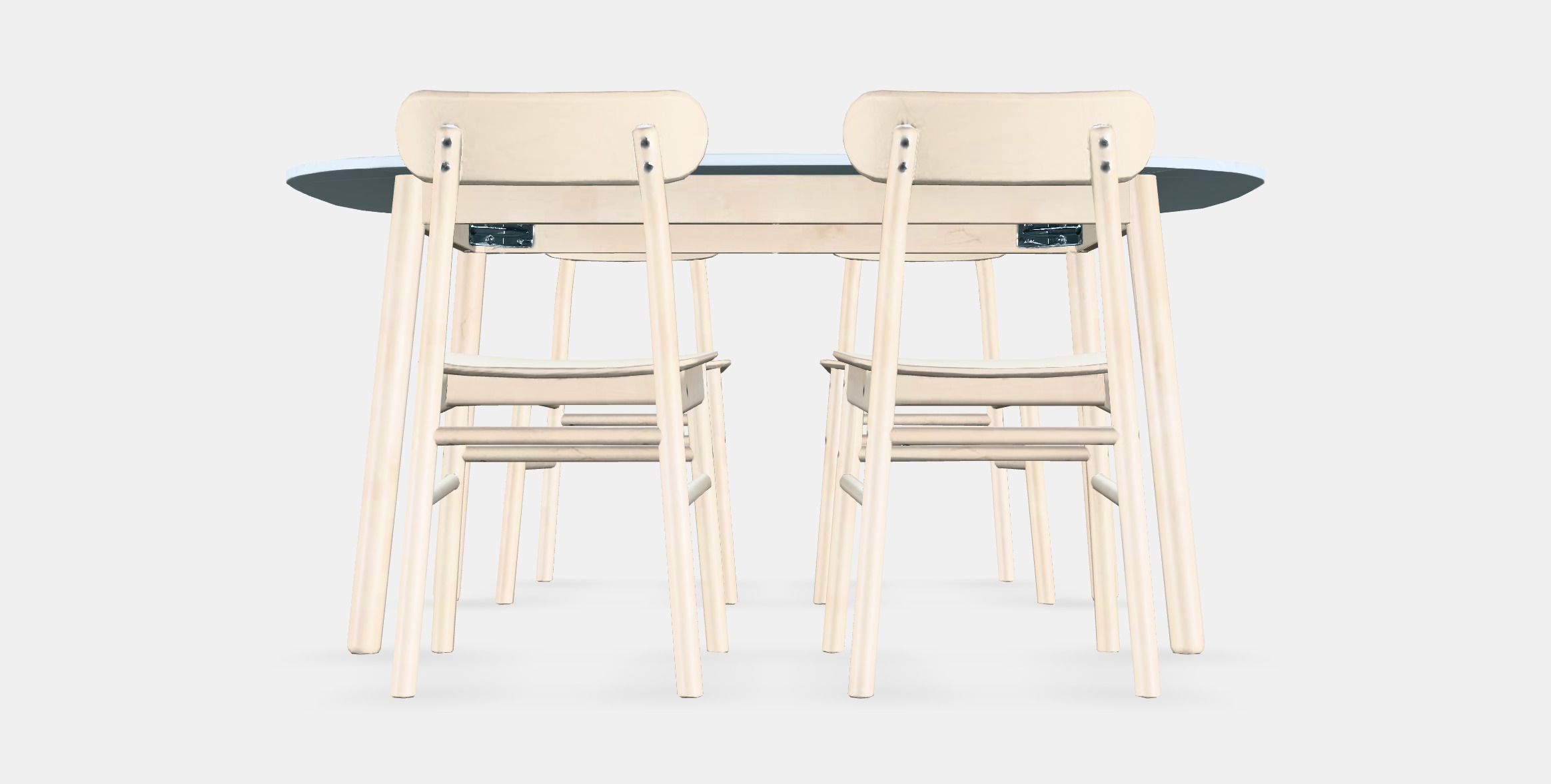 VEDBO - RONNINGE Table and 4 chairs Low-poly 3D model_15