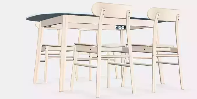 VEDBO - RONNINGE Table and 4 chairs