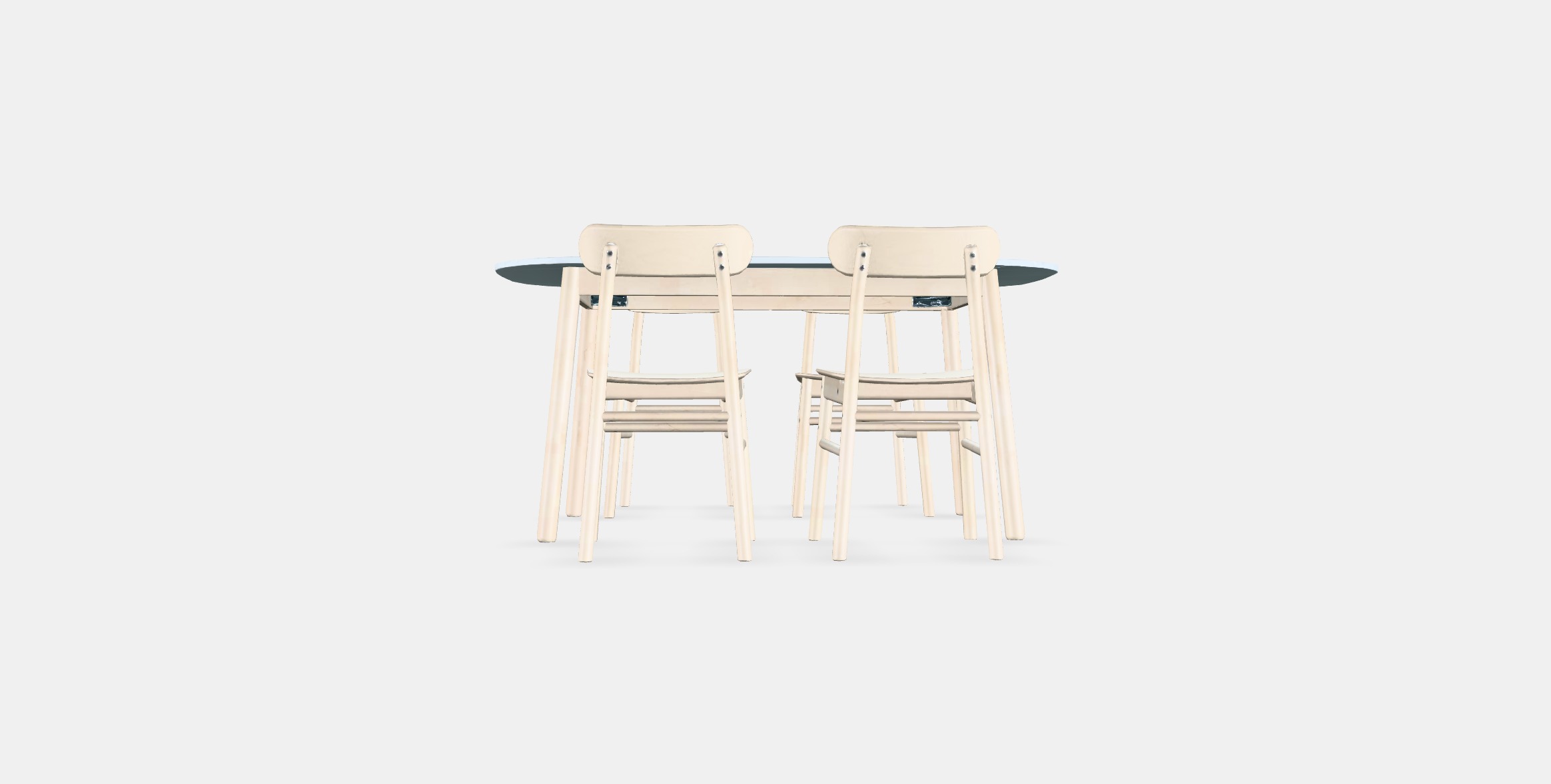 VEDBO - RONNINGE Table and 4 chairs Low-poly 3D model_14