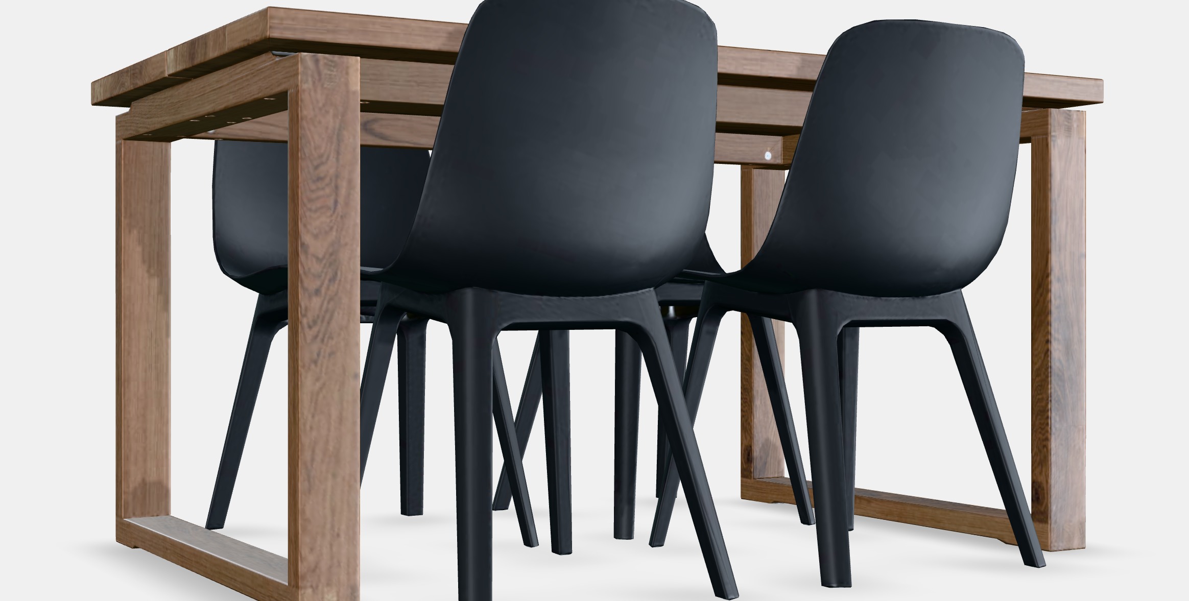 MORBYLANGA - ODGER Table and 4 chairs Low-poly 3D model_4