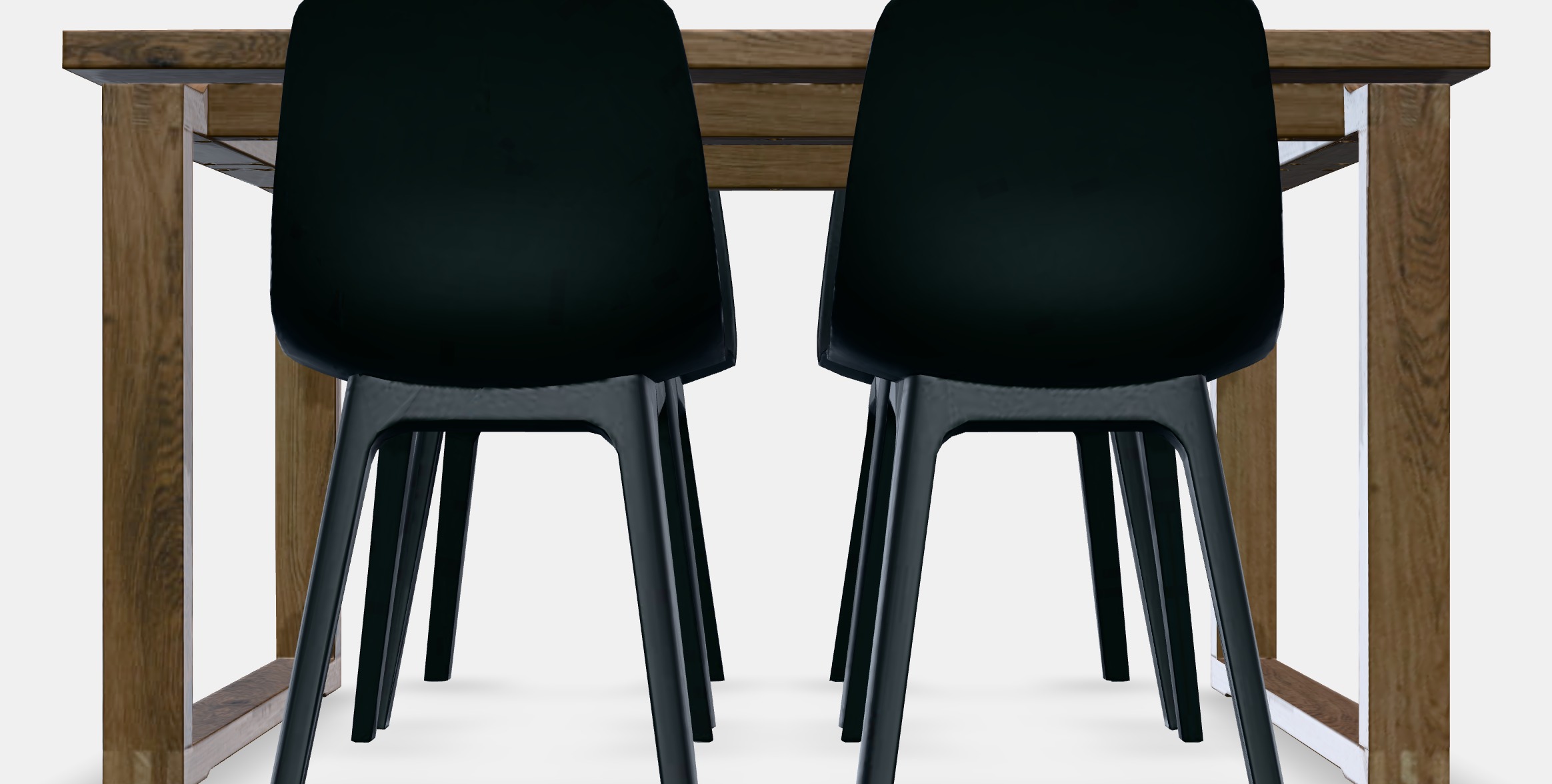 MORBYLANGA - ODGER Table and 4 chairs Low-poly 3D model_9