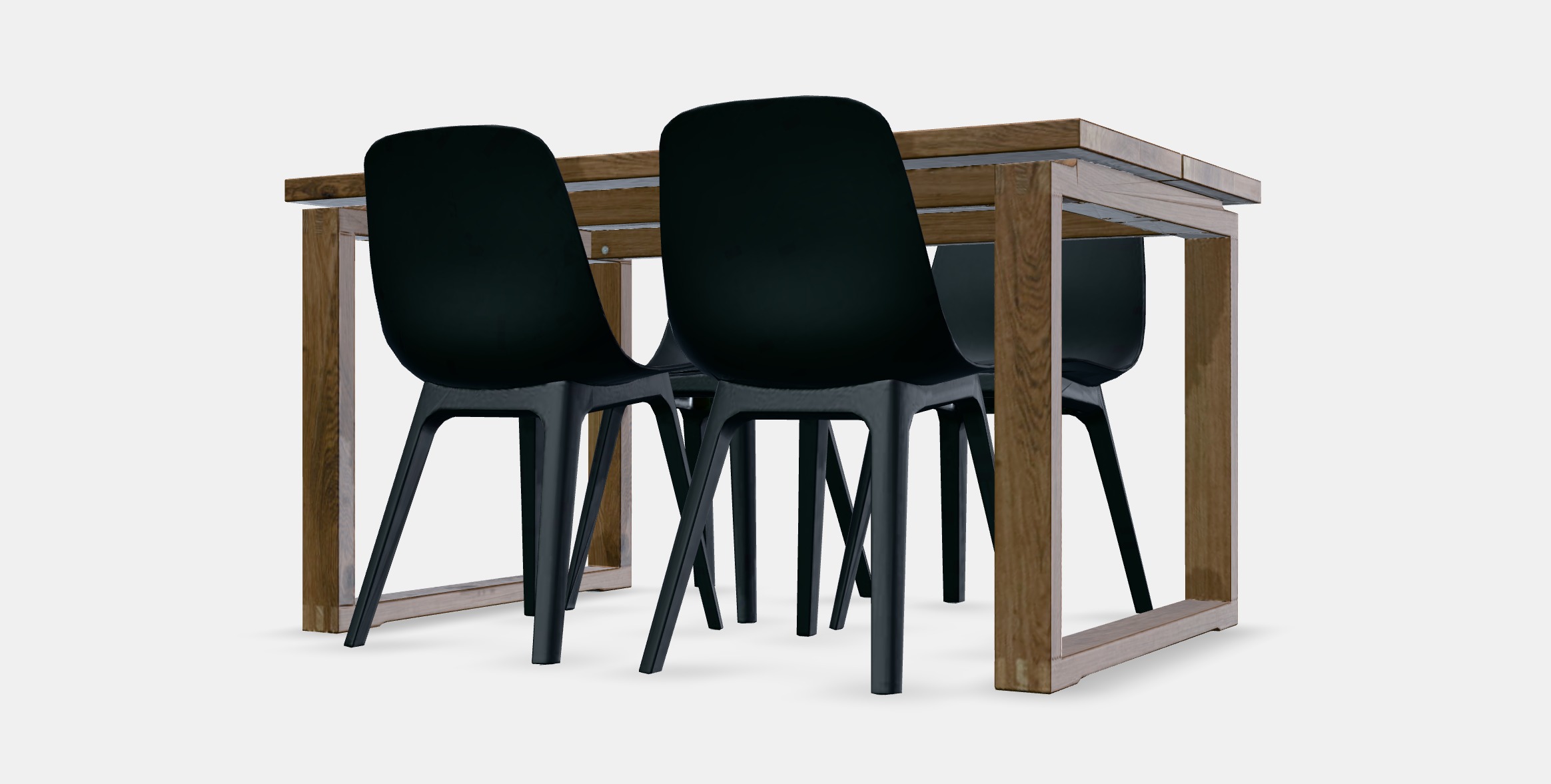 MORBYLANGA - ODGER Table and 4 chairs Low-poly 3D model_12