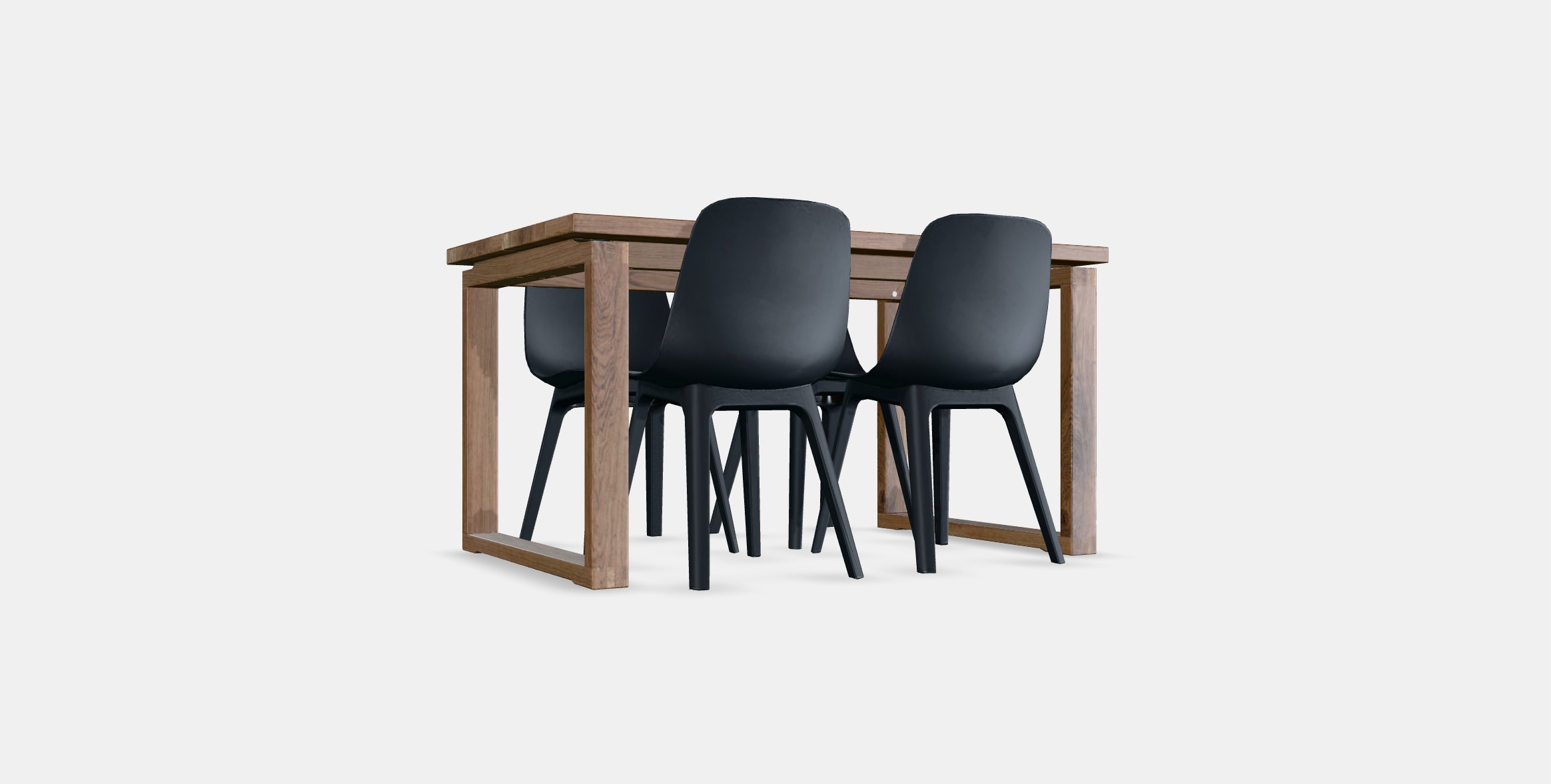 MORBYLANGA - ODGER Table and 4 chairs Low-poly 3D model_16