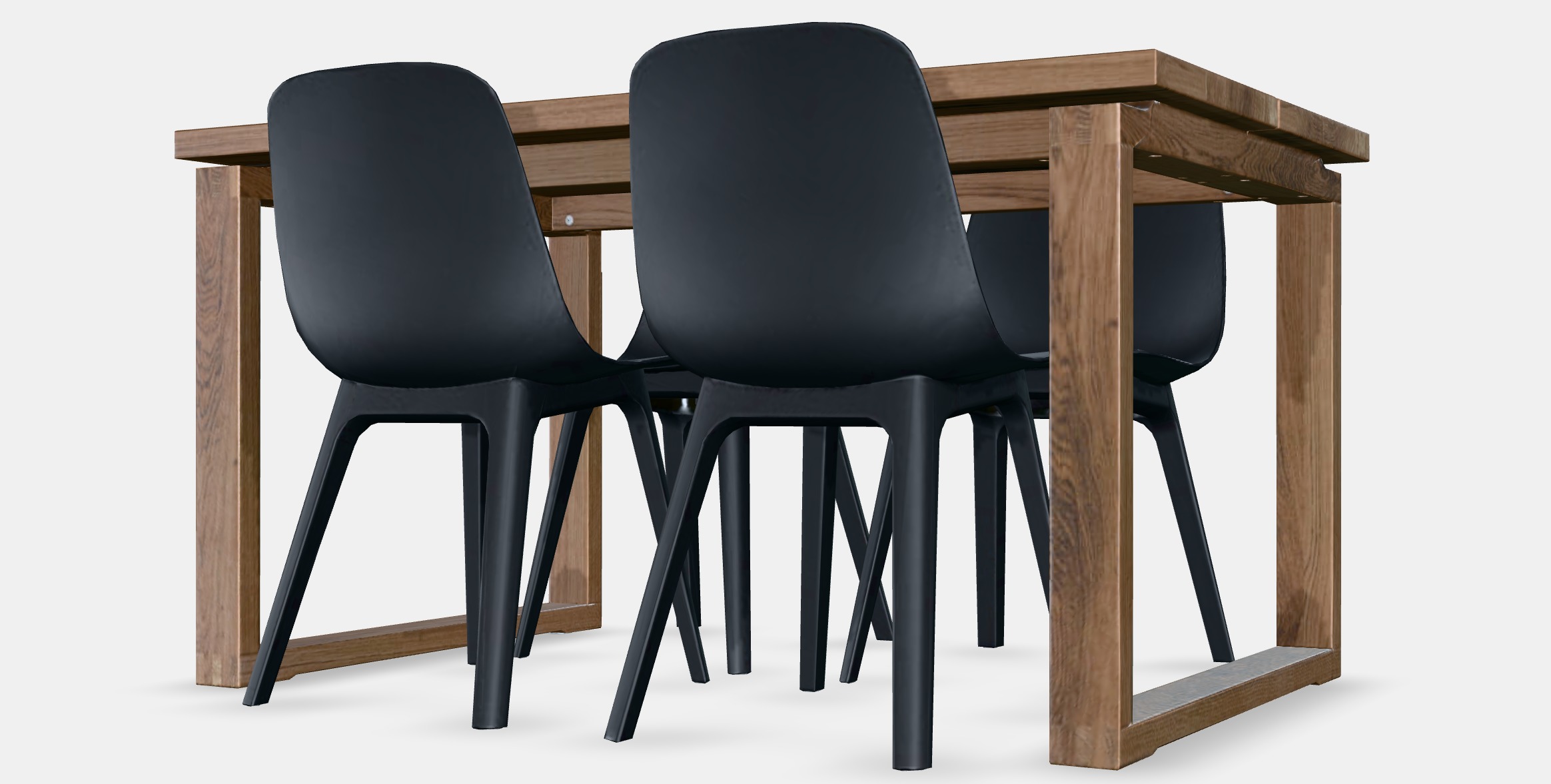 MORBYLANGA - ODGER Table and 4 chairs Low-poly 3D model_11
