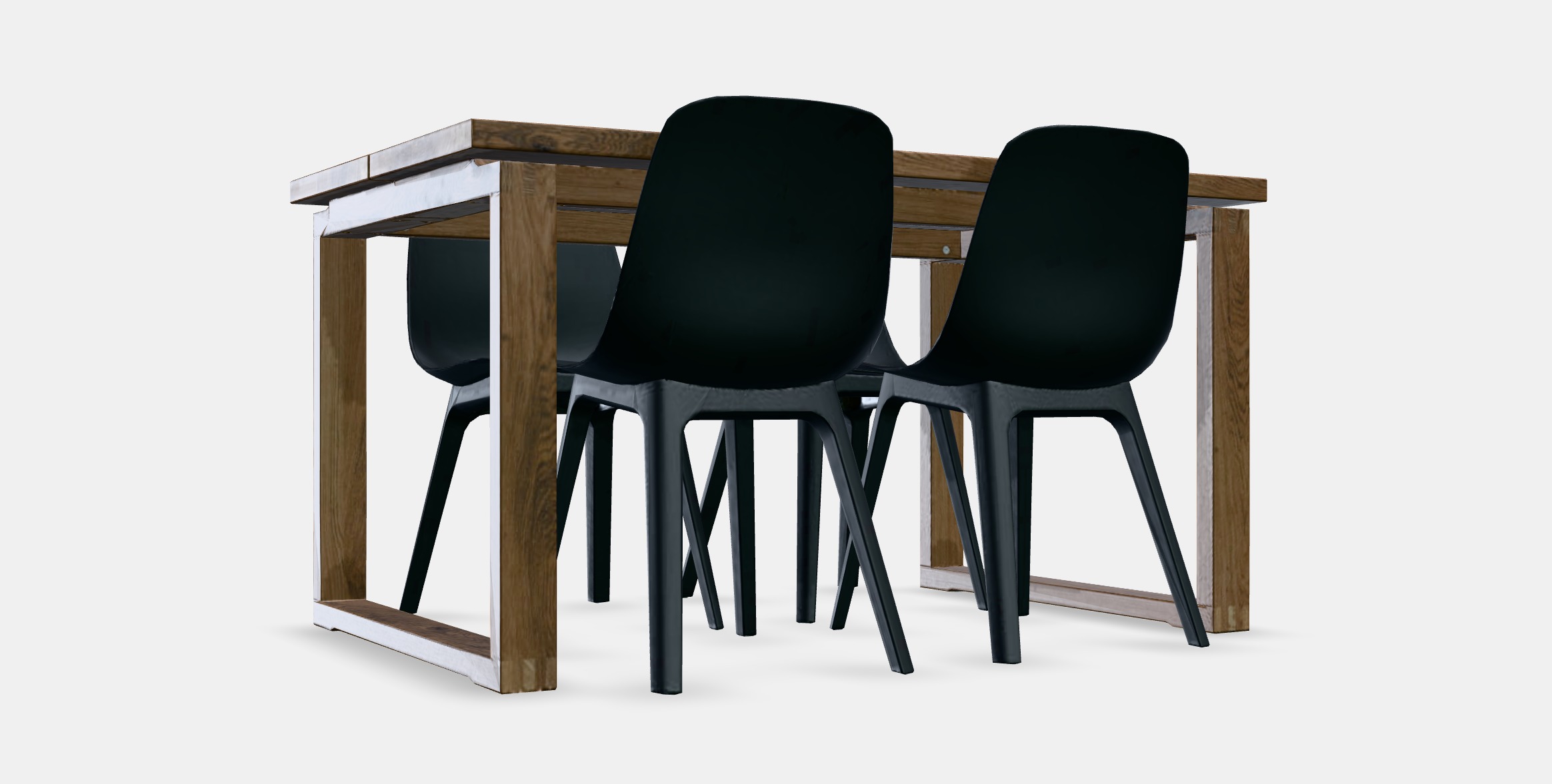 MORBYLANGA - ODGER Table and 4 chairs Low-poly 3D model_6