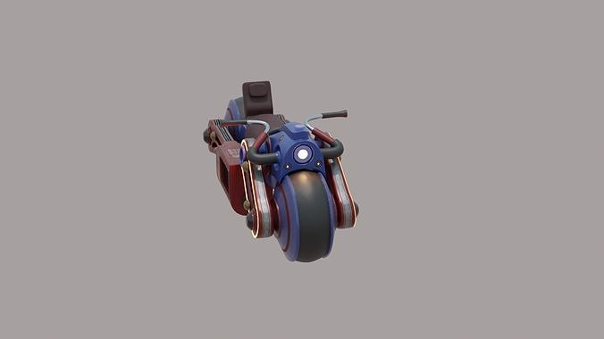 Future Bike  Low-poly 3D model