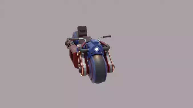 Future Bike Low-poly 3D model Future Bike Low-poly 3D model