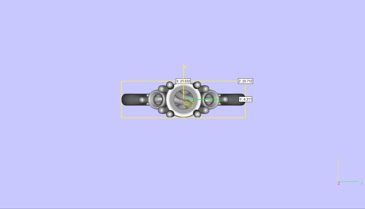 Round Cut Trilogy Ring 3D print model_13