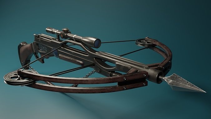 Crossbow  Low-poly 3D model