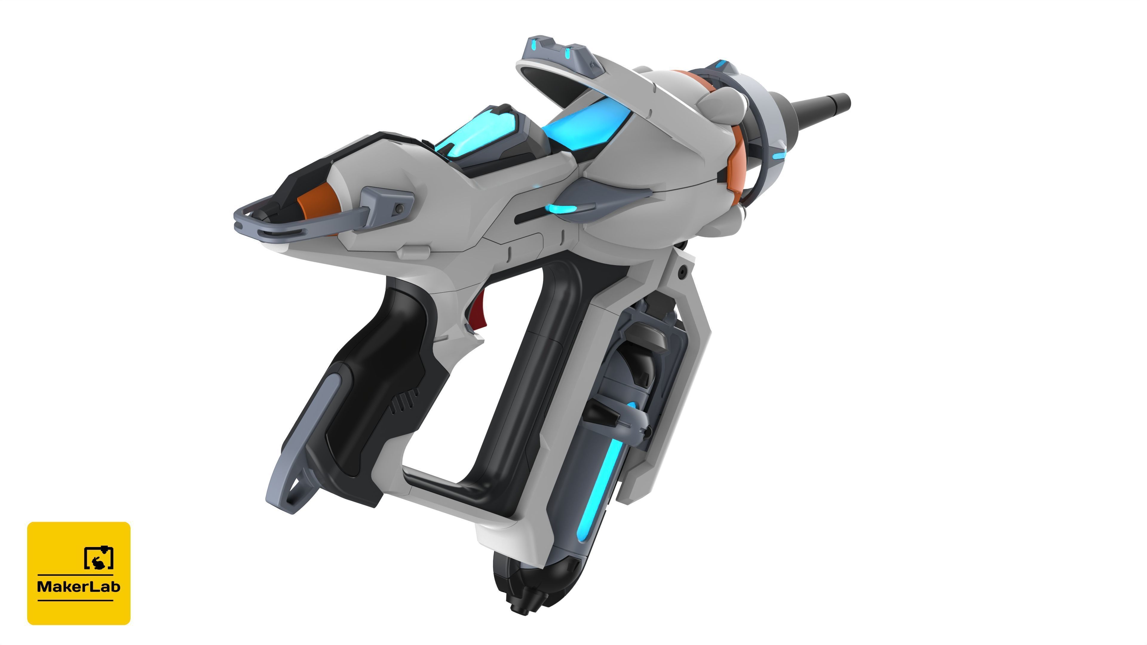 Juno Mediblaster - Overwatch - STL OBJ CAD set - Commercial Use 3D print model_9