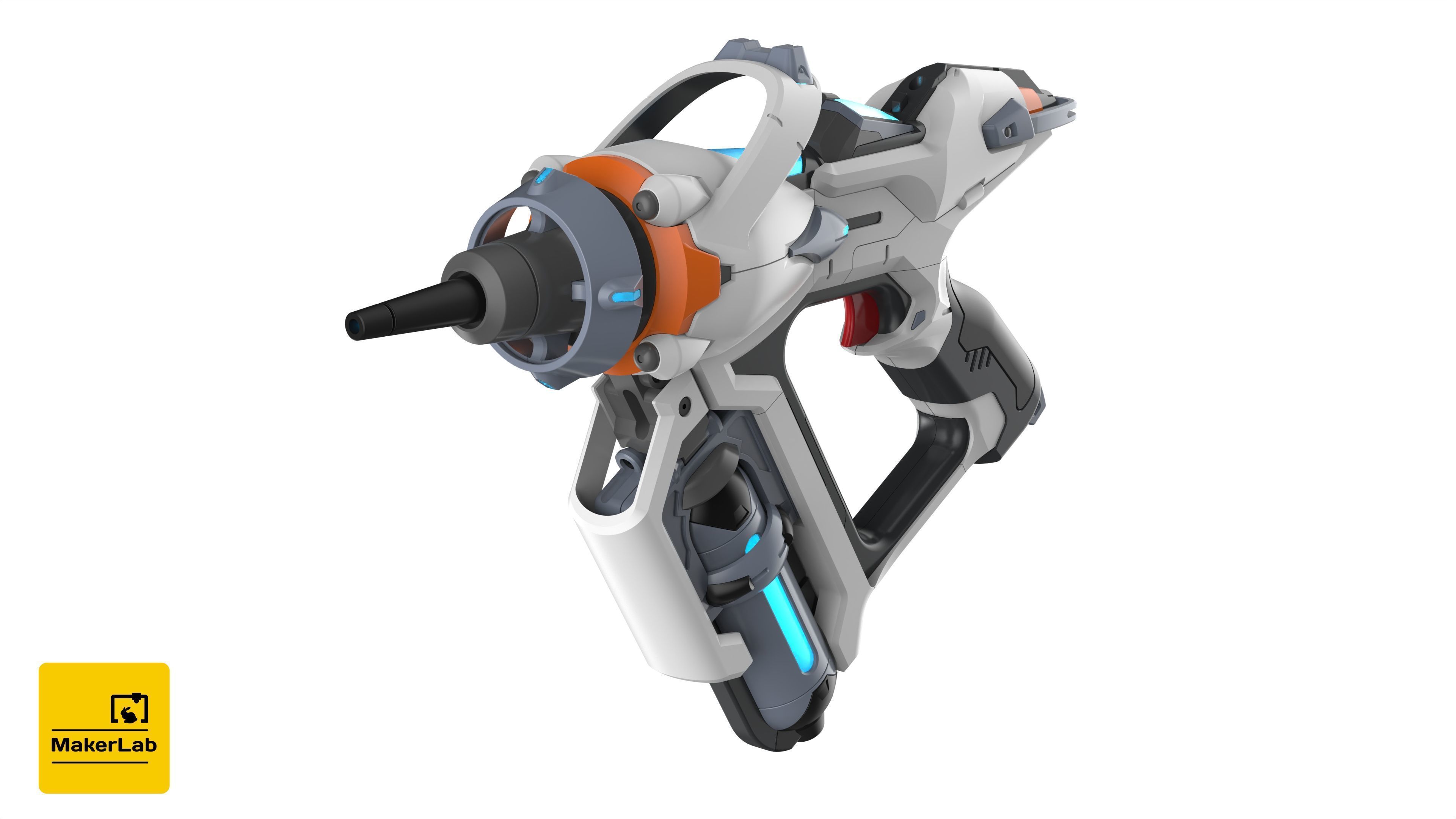 Juno Mediblaster - Overwatch - STL OBJ CAD set - Commercial Use 3D print model_8