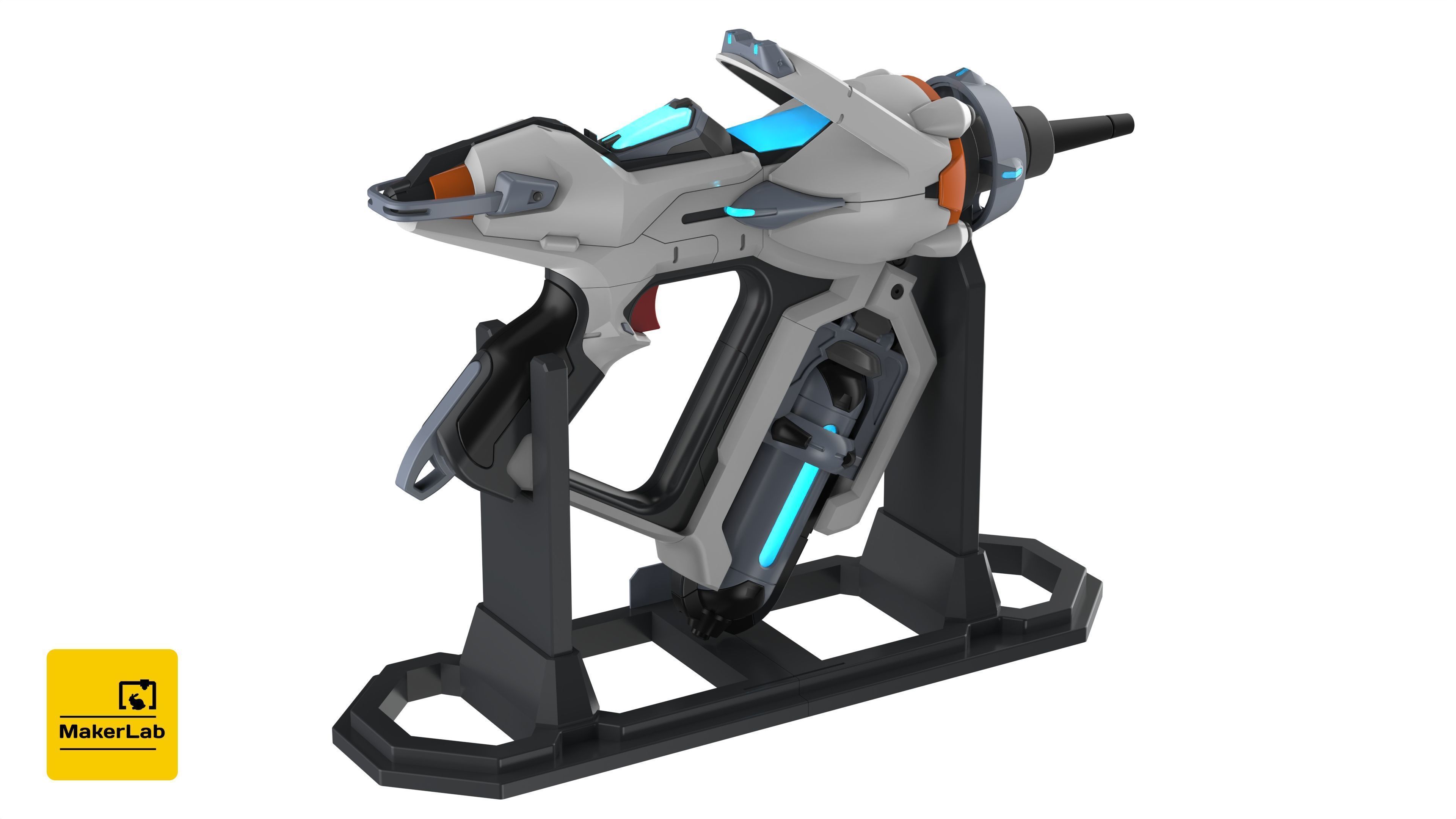 Juno Mediblaster - Overwatch - STL OBJ CAD set - Commercial Use 3D print model_5