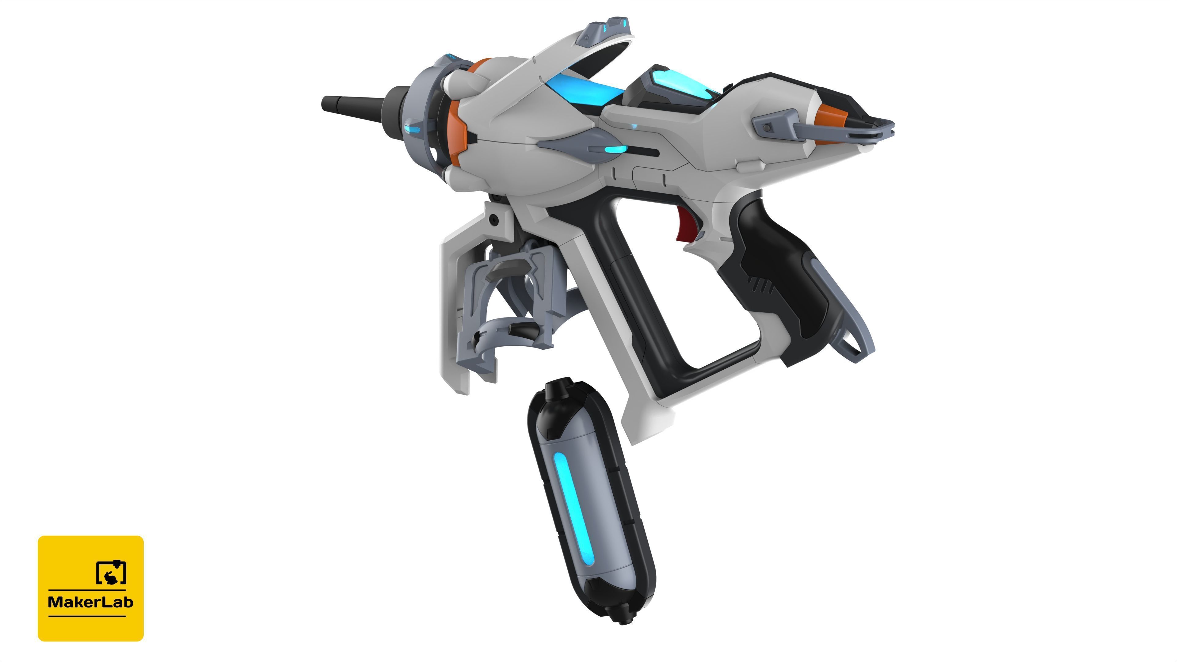 Juno Mediblaster - Overwatch - STL OBJ CAD set - Commercial Use 3D print model_11