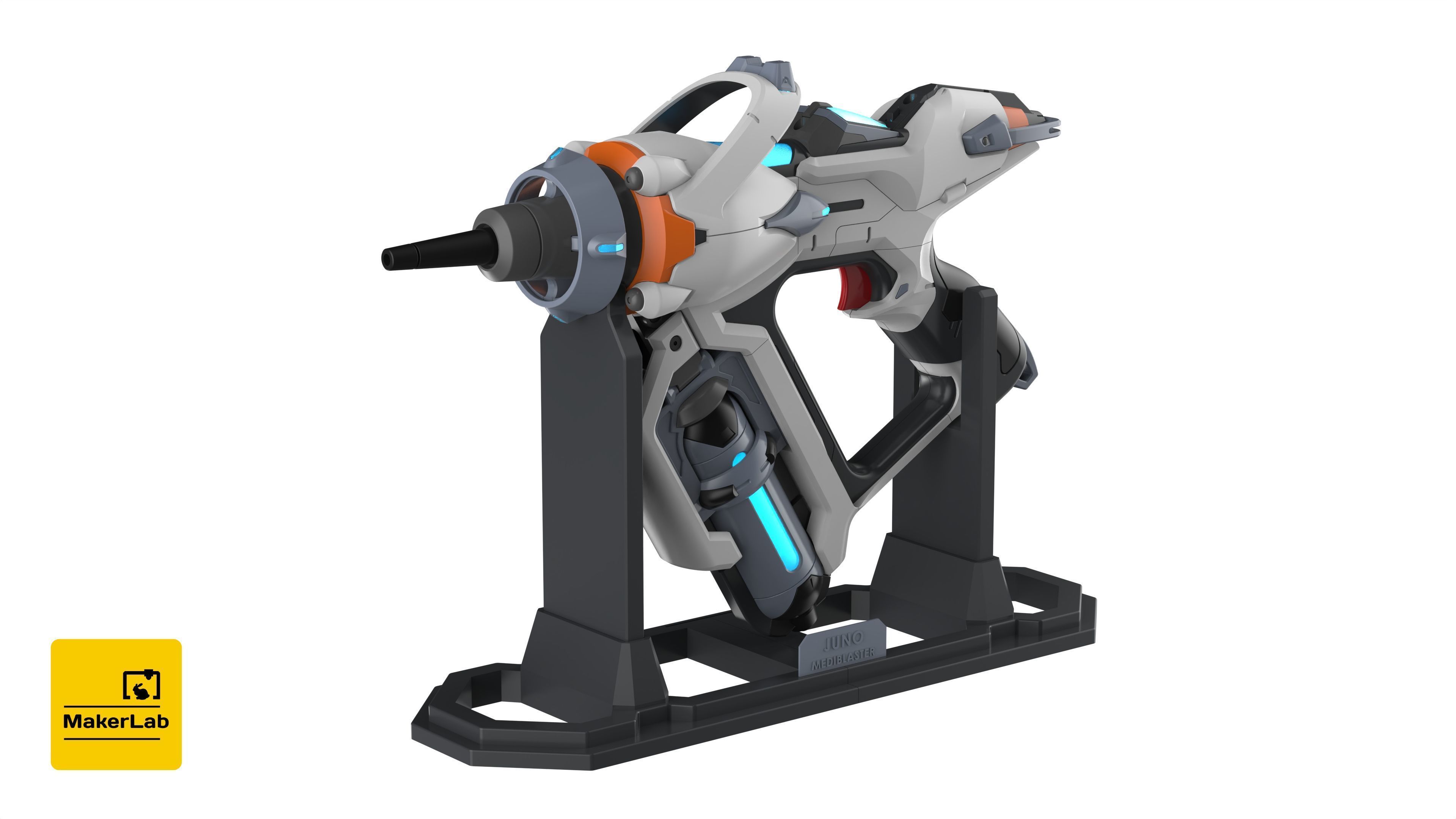 Juno Mediblaster - Overwatch - STL OBJ CAD set - Commercial Use 3D print model_2