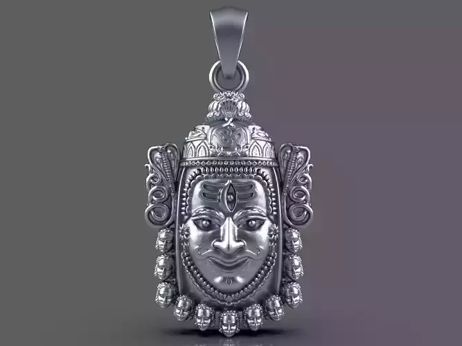 Mahakal pendant 3Dprint file