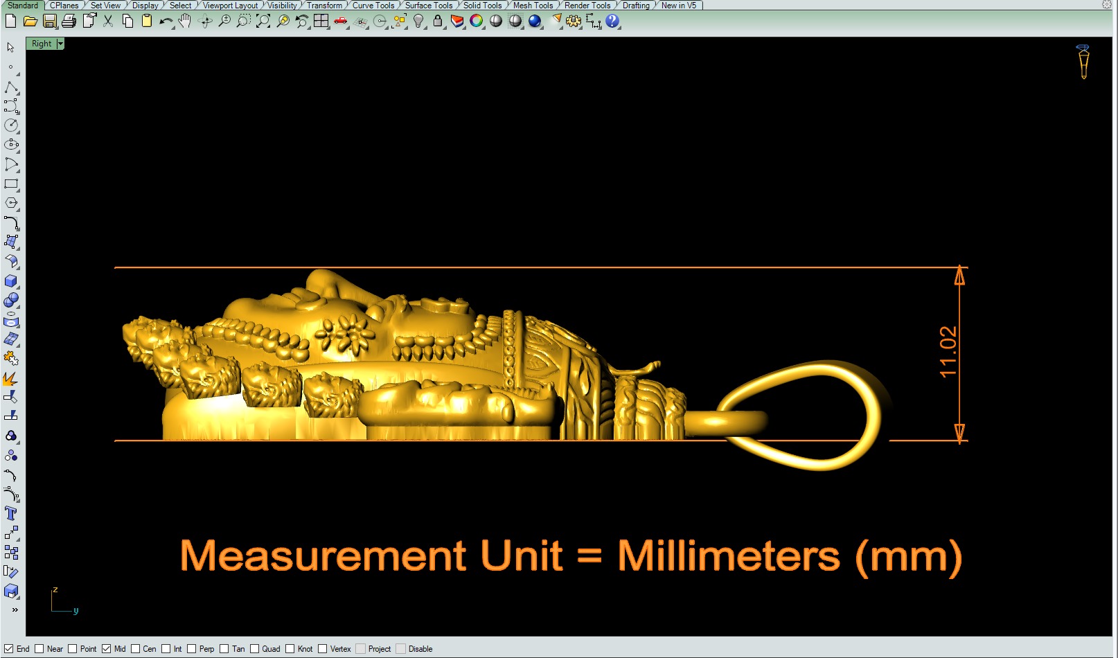 Mahakal pendant 3Dprint file 3D print model_8