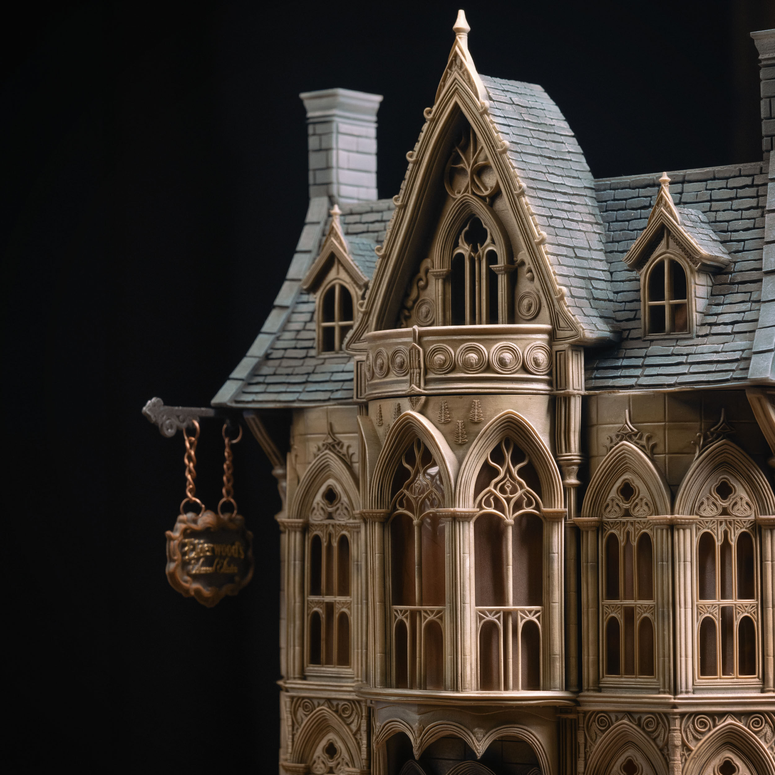 Victorian Magic Shop 3D Printable Book Nook STL File 3D print model_1