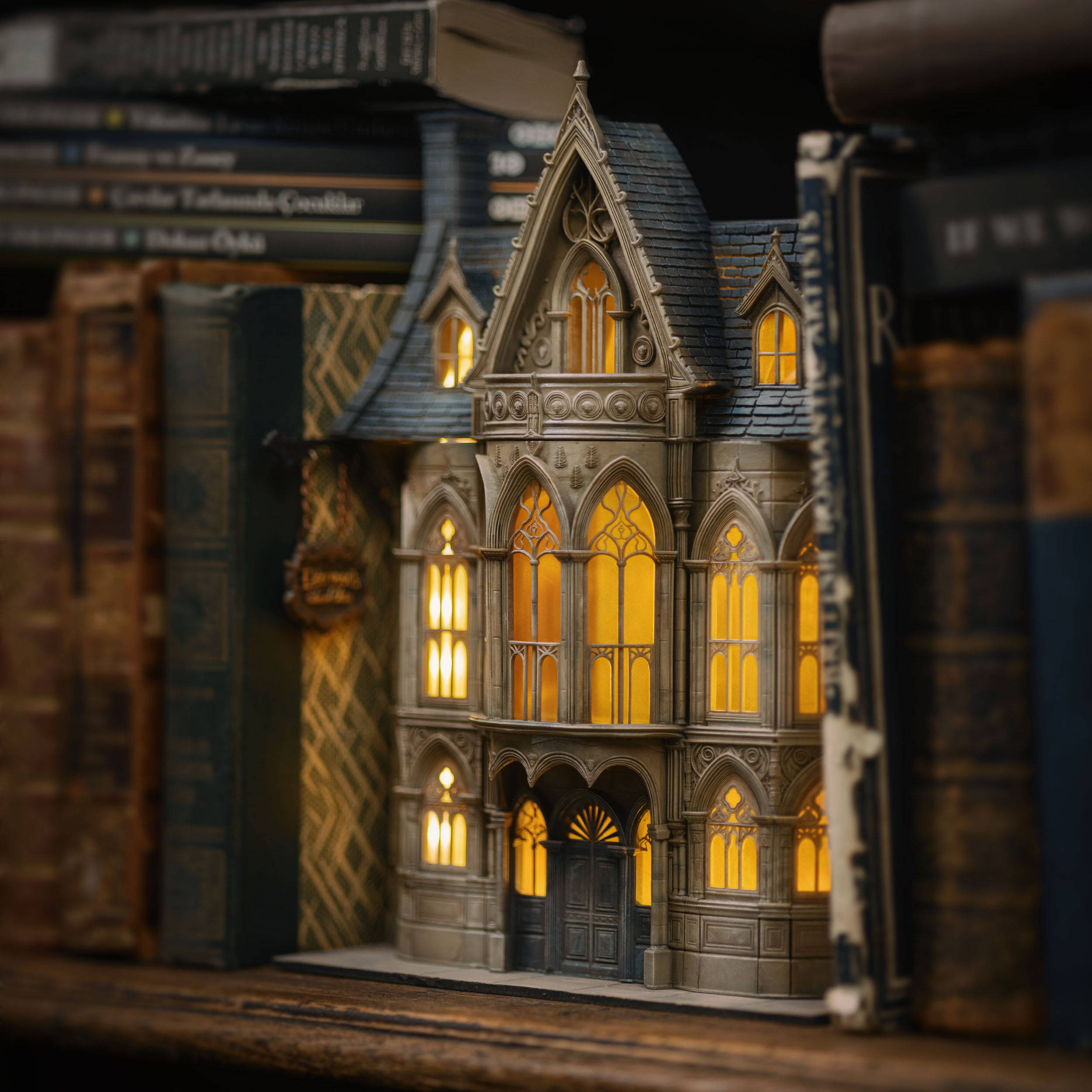 Victorian Magic Shop 3D Printable Book Nook STL File 3D print model_10