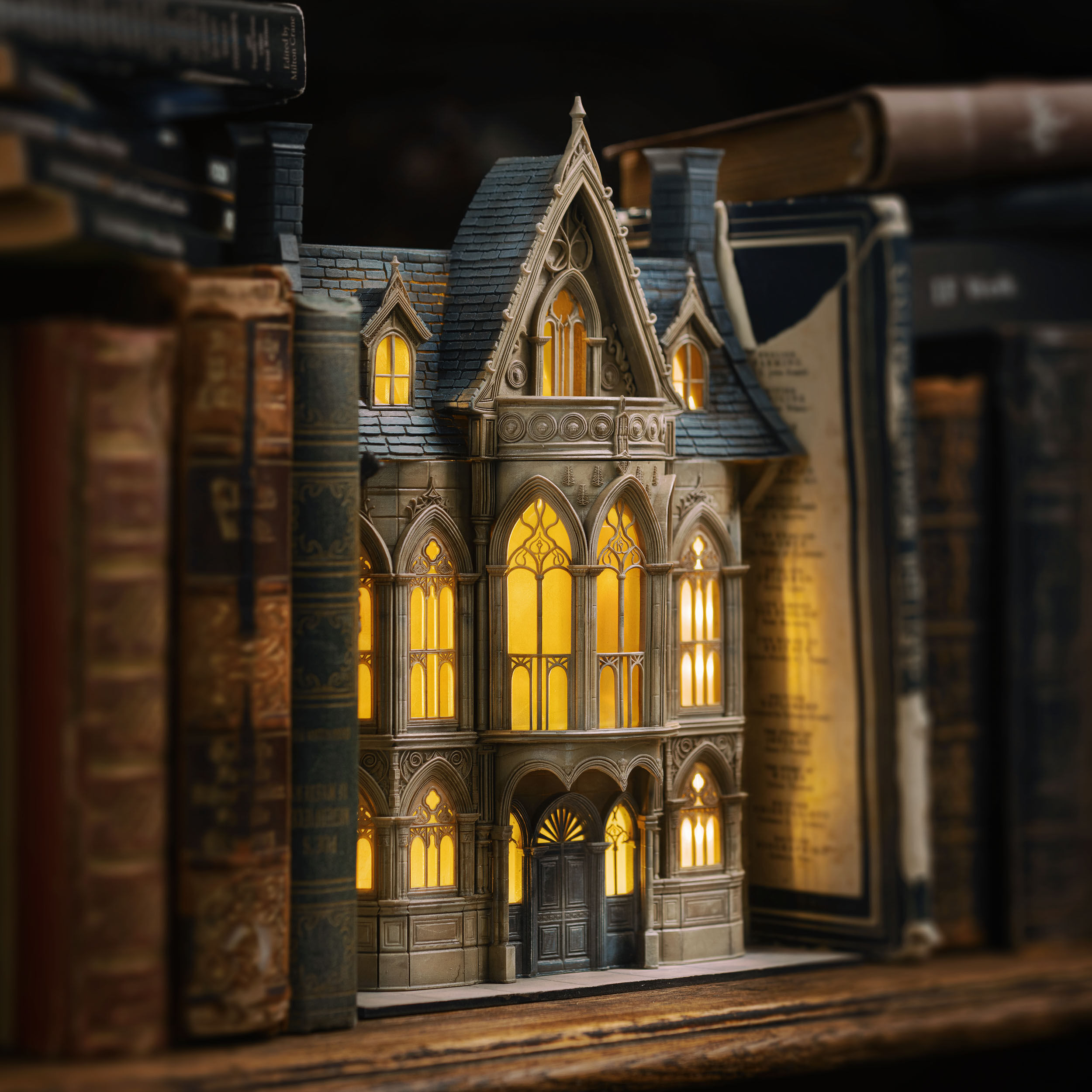Victorian Magic Shop 3D Printable Book Nook STL File 3D print model_2