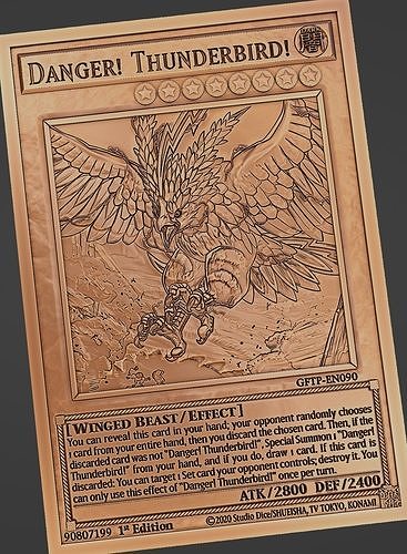 Danger Thunderbird - yu-gi-oh Free 3D print model
