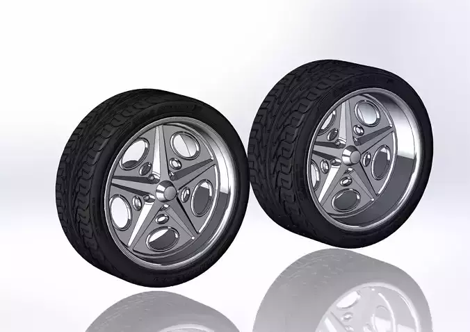 Set of custom wheels Intro Holbrook for your scale model 