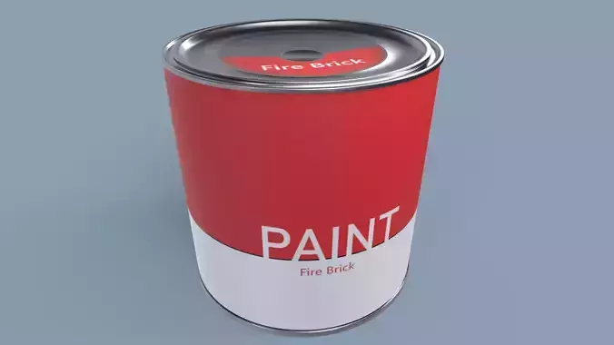 Paint Can Red