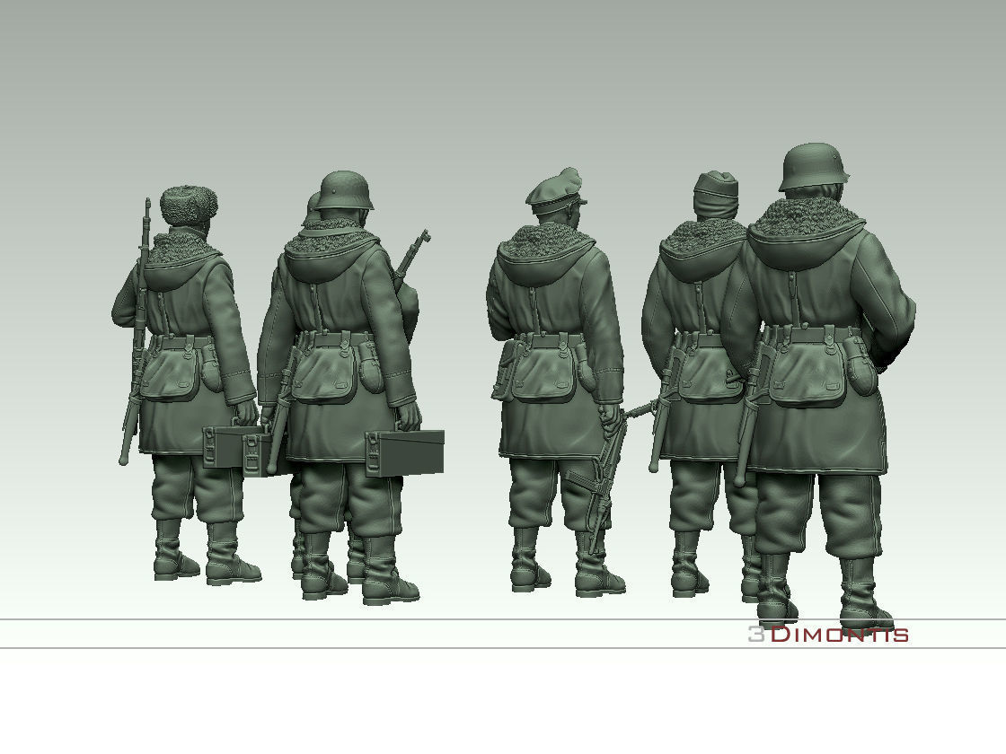 totenkopf devision german soldiers 3D print model_5