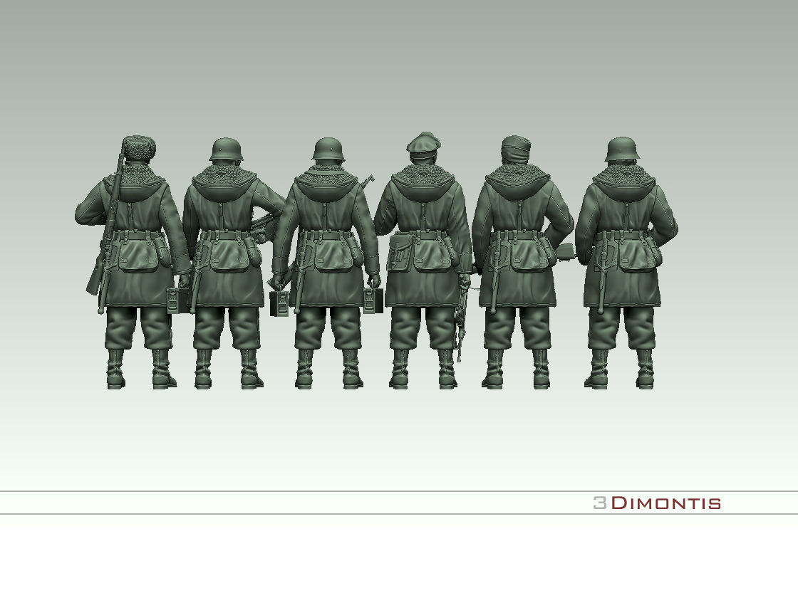 totenkopf devision german soldiers 3D print model_58