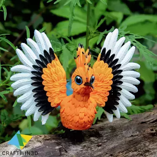 Print in place Flexy hoopoes no supports