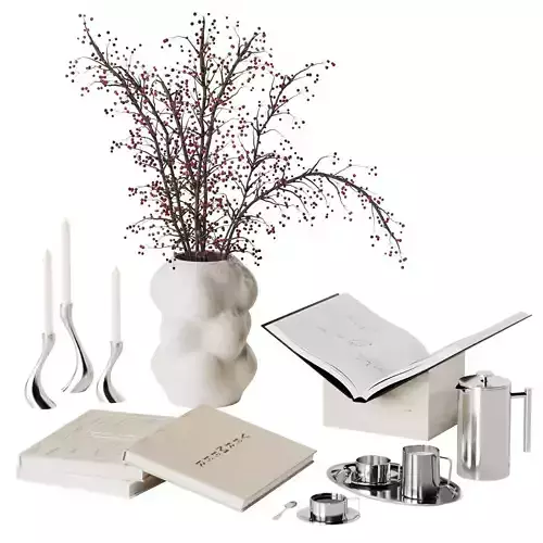 Decorative Set With Red Berries