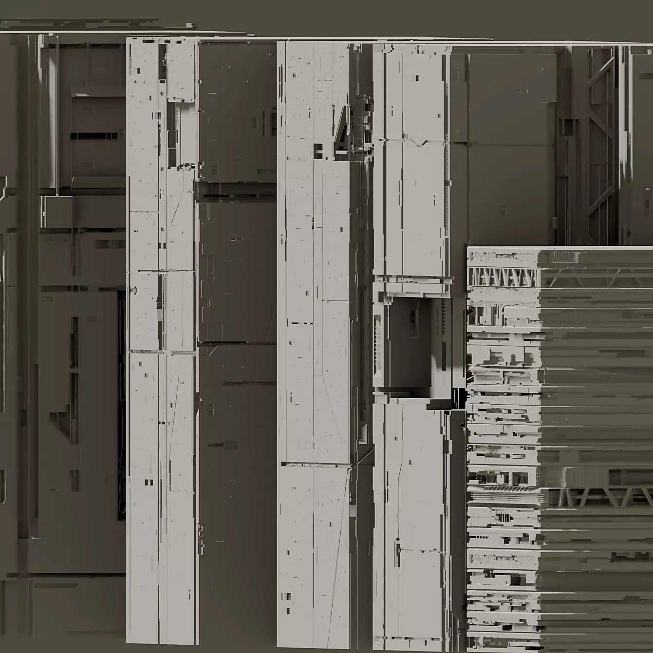 SCI-FI DEEP STRUCTURES 3D model