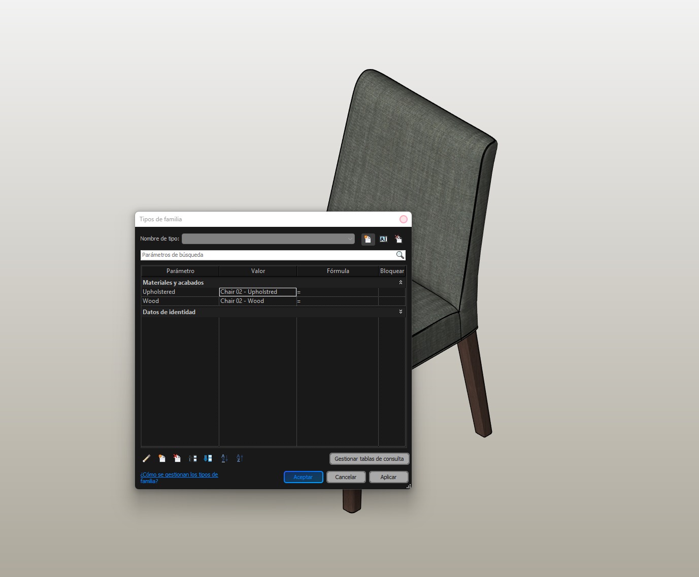 Chair 01 - Family for Revit 3D model_10