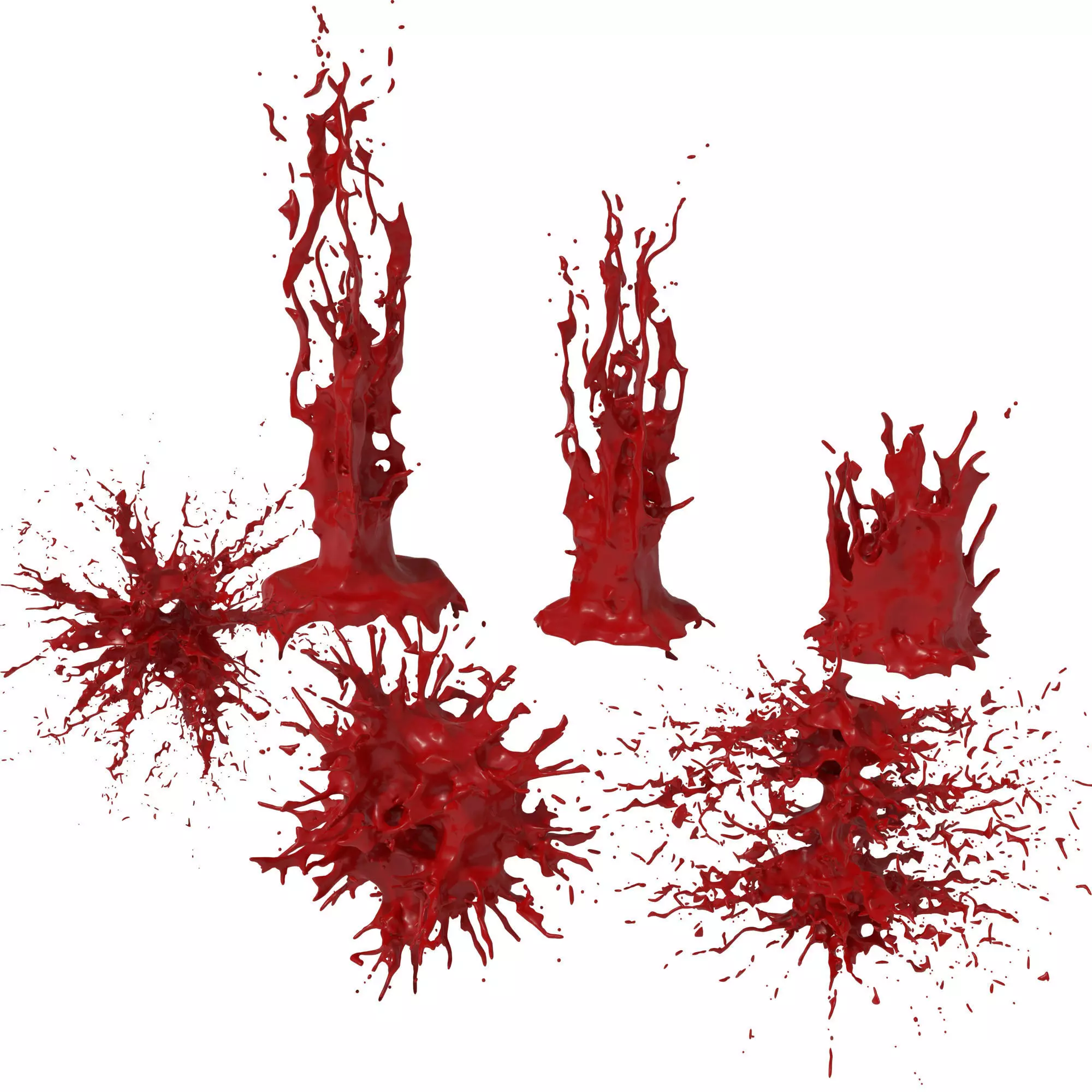 6 Blood Splash 3D model_0