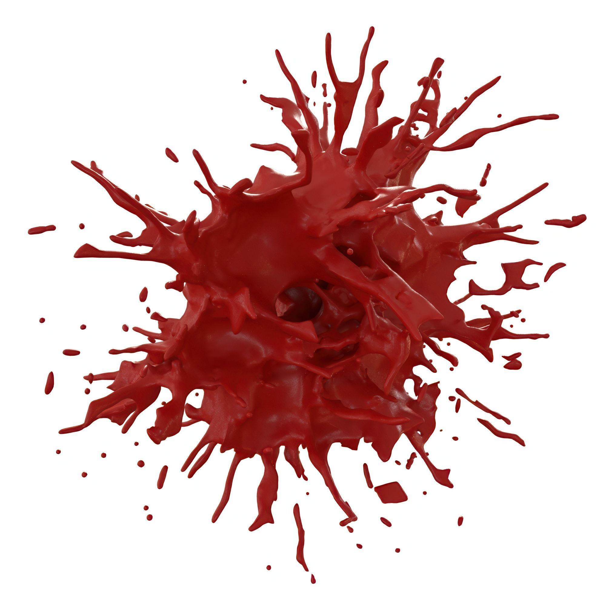 6 Blood Splash 3D model_2