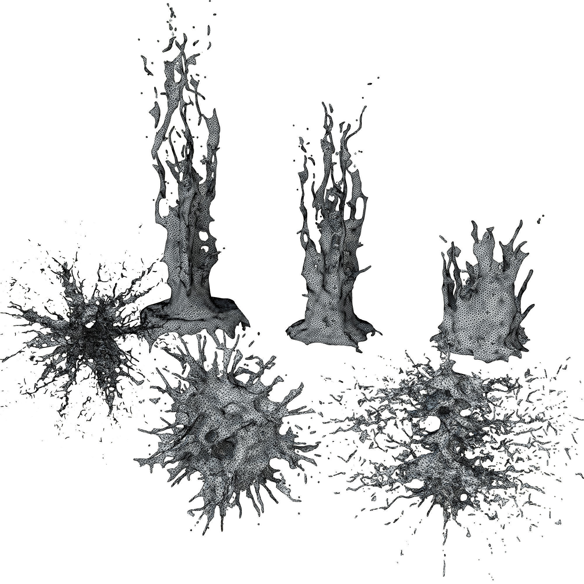 6 Blood Splash 3D model_7