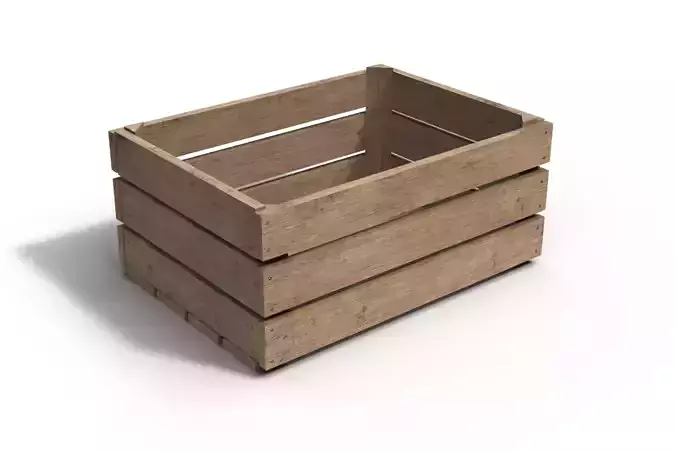 Wooden Crate 3D