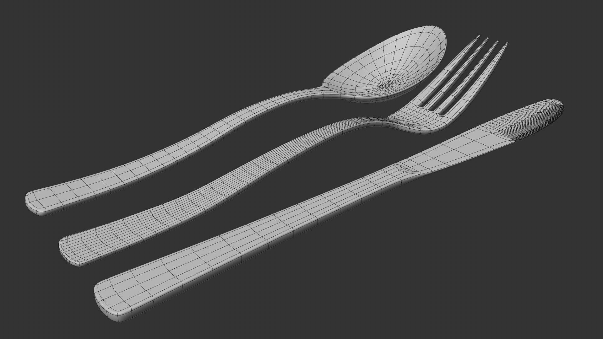 Italian-American Fine Dining Vintage Interior Restaurant Set 3D model_26