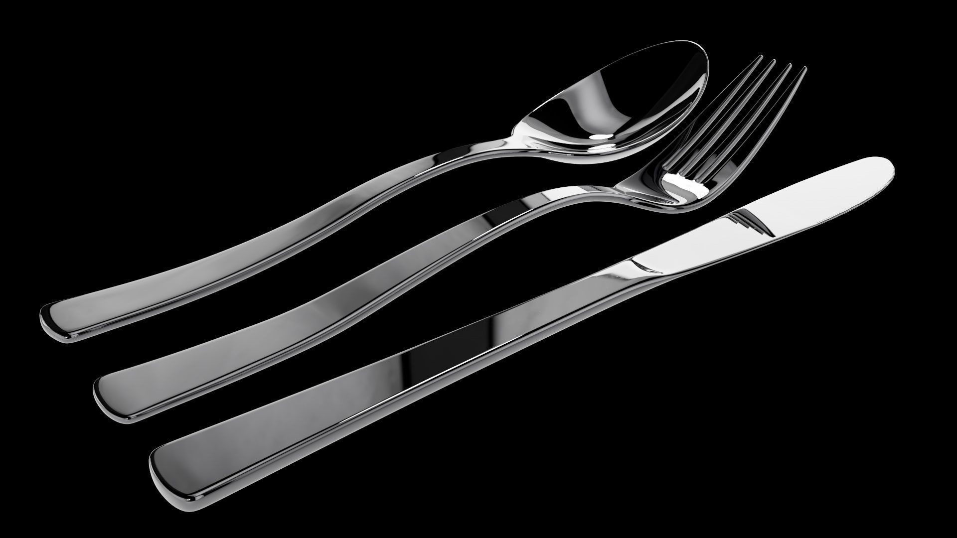 Italian-American Fine Dining Vintage Interior Restaurant Set 3D model_25