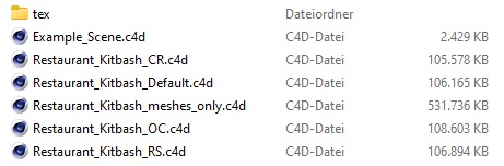 Italian-American Fine Dining Vintage Interior Restaurant Set 3D model_47