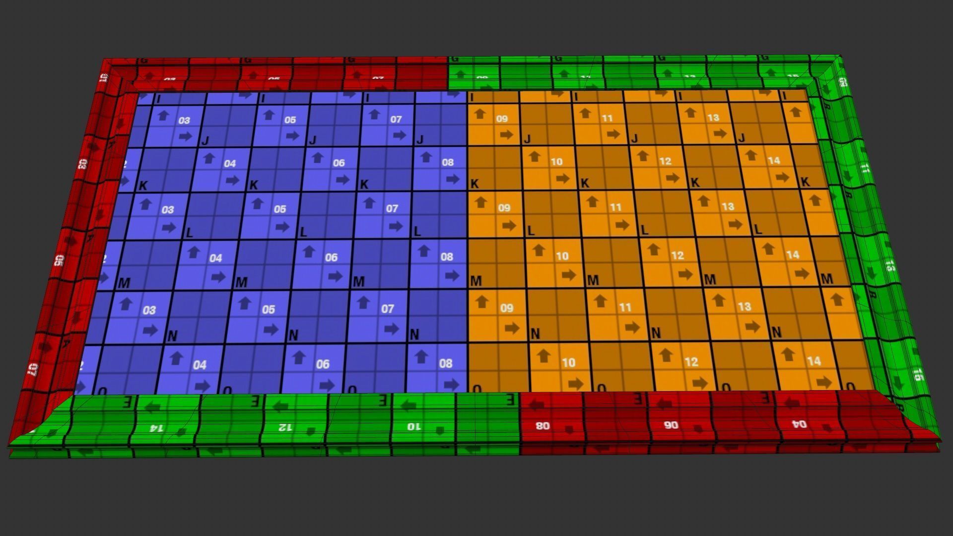 Italian-American Fine Dining Vintage Interior Restaurant Set 3D model_24