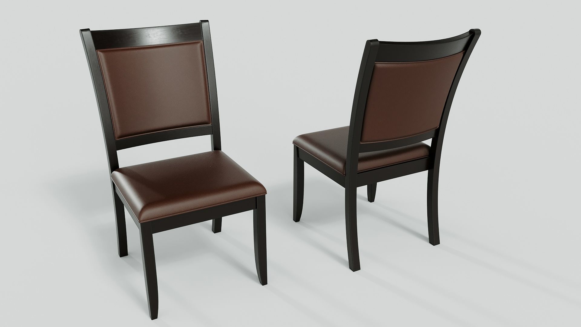 Italian-American Fine Dining Vintage Interior Restaurant Set 3D model_16