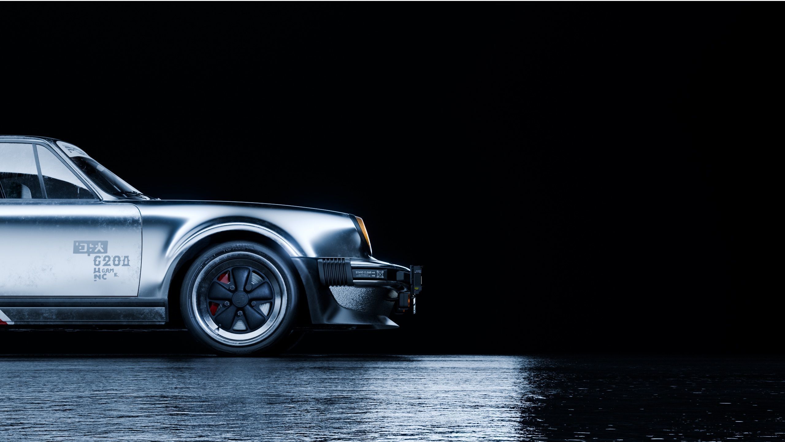 Porsche 911 Turbo 930 Cyberpunk Low-poly 3D model_21