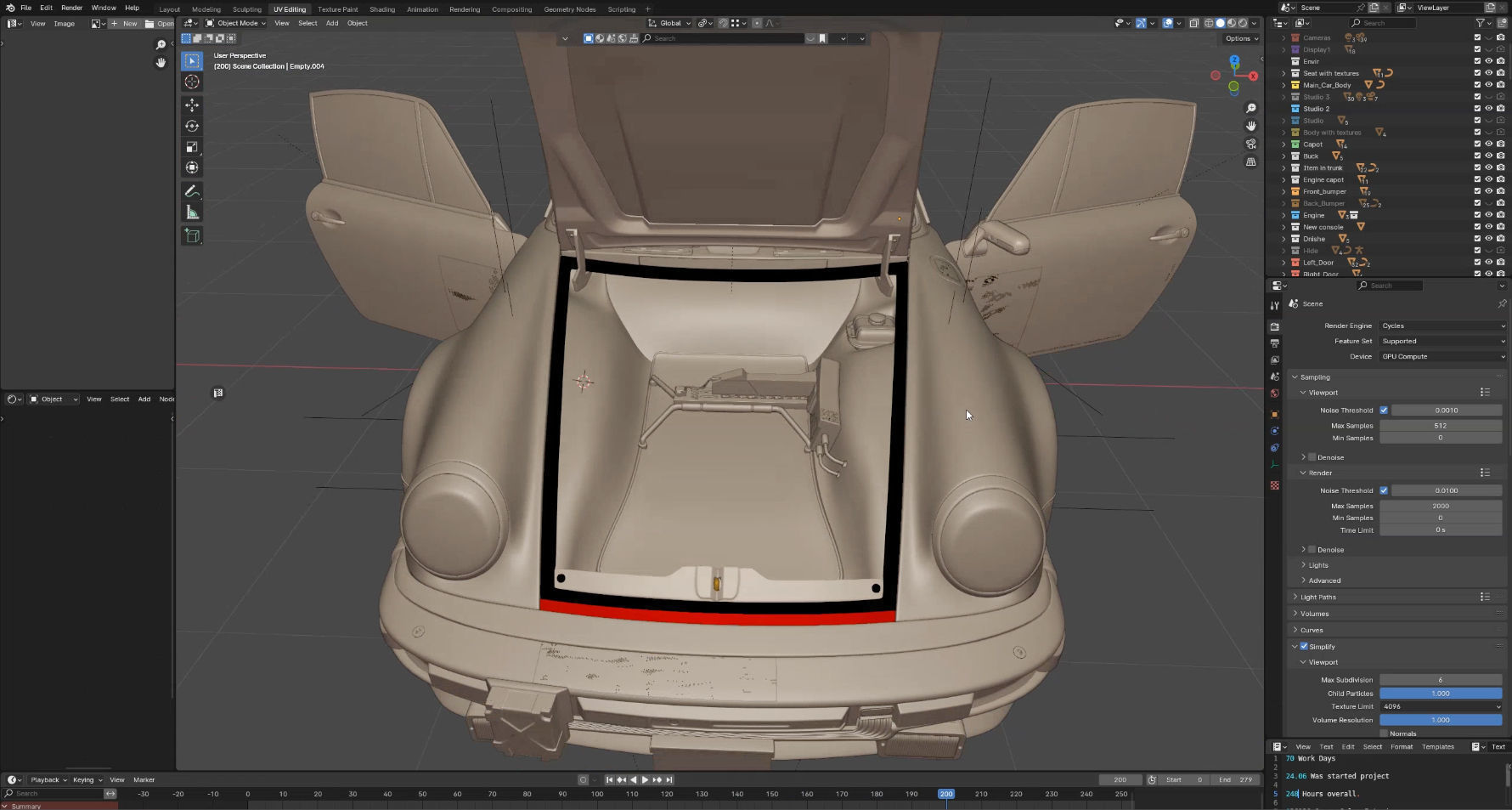 Porsche 911 Turbo 930 Cyberpunk Low-poly 3D model_25