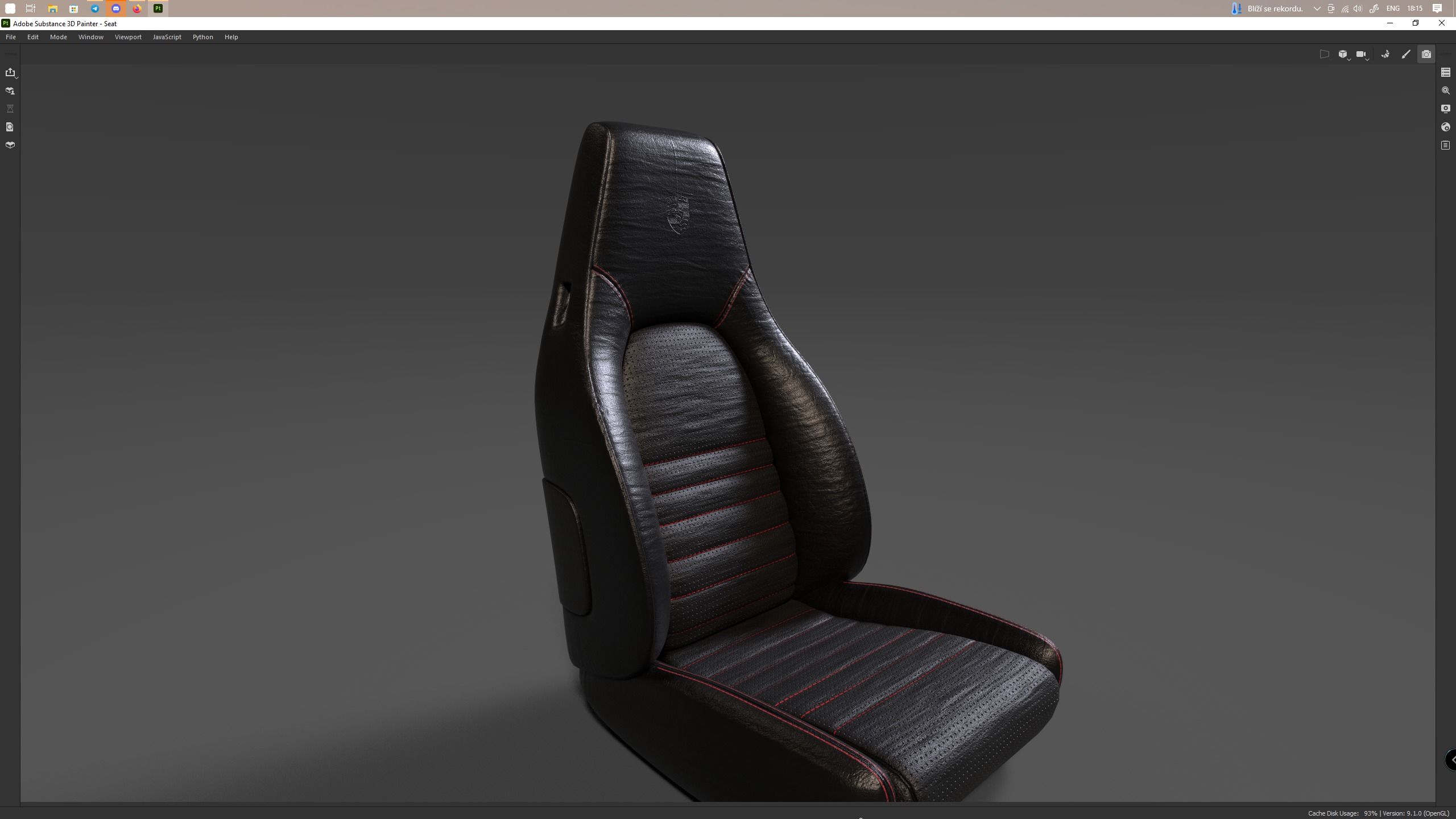 Porsche 911 Turbo 930 Cyberpunk Low-poly 3D model_104
